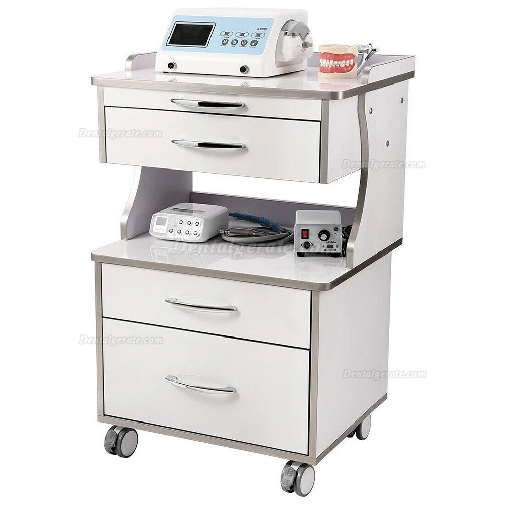 Dentech G15 dental schrankwagen, instrumentenwagen zahnarzt mit 3 schubladen